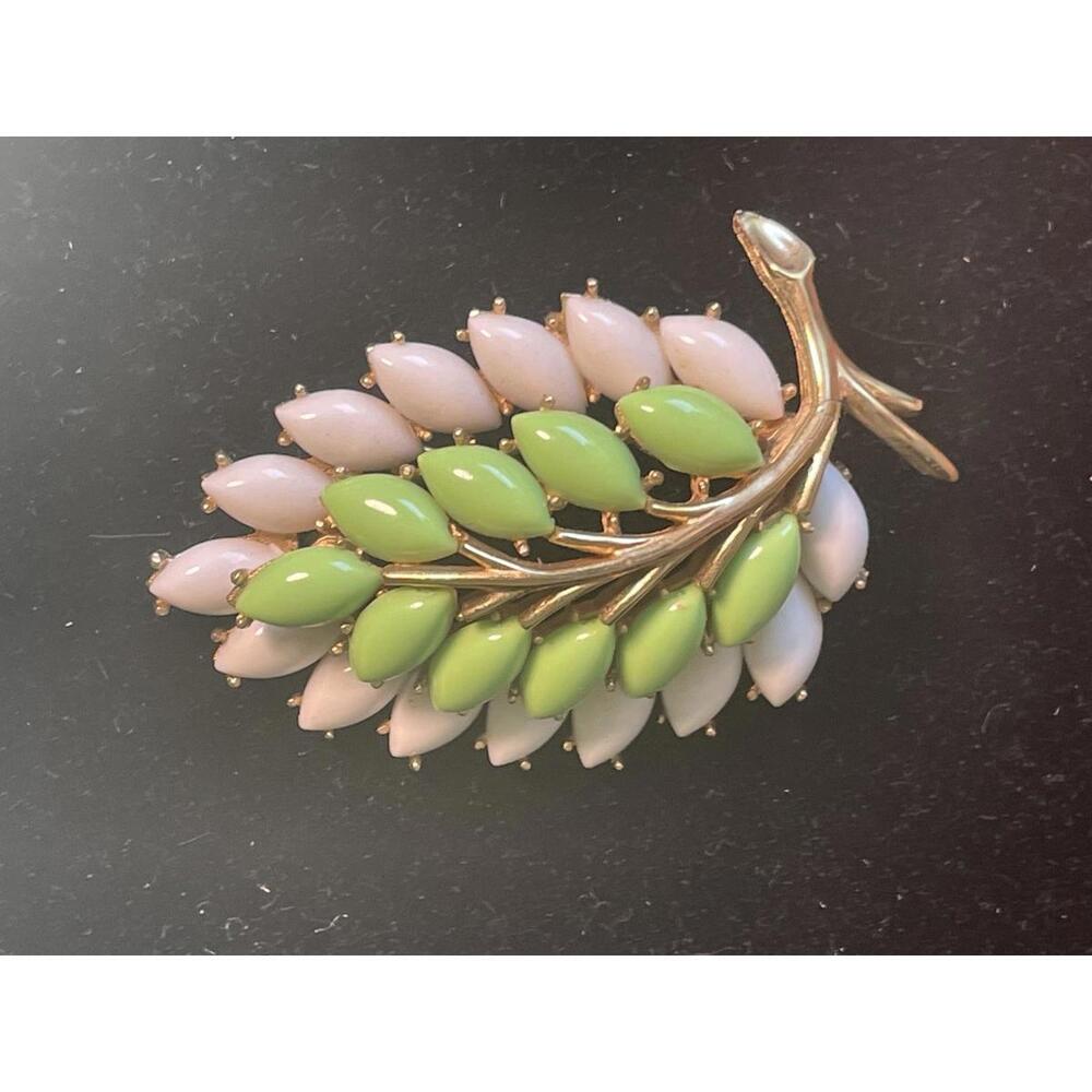 Vintage Trifari Leaf and Berry Brooch